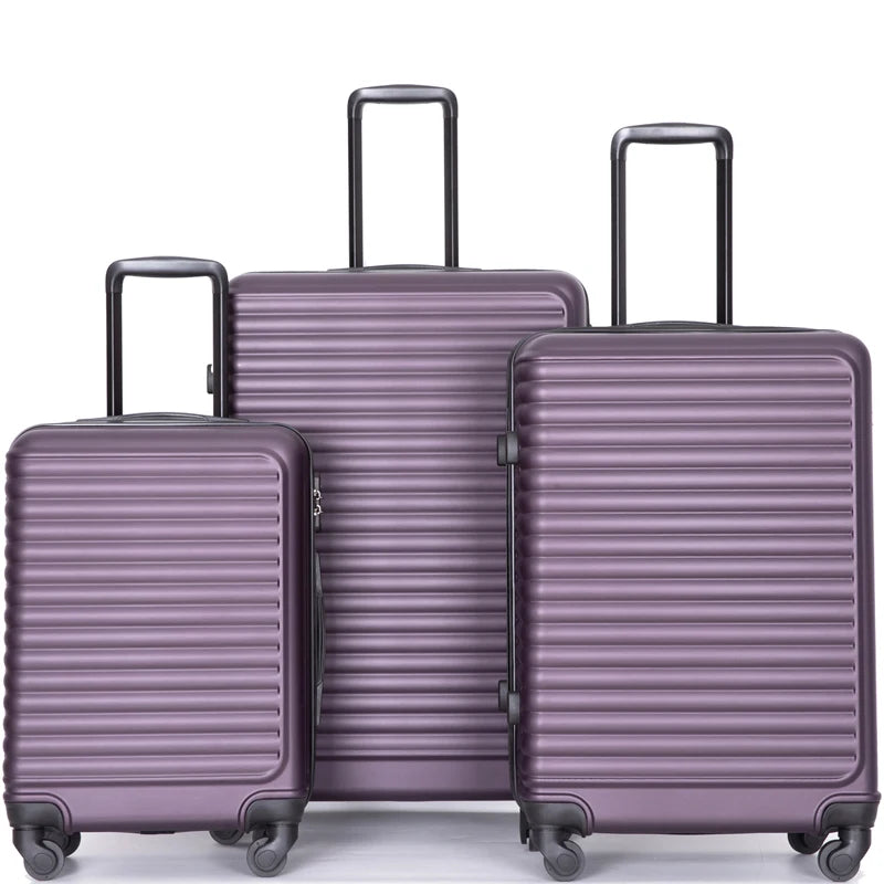 Travelhouse 3 Piece Hardside Luggage Set Spinner Wheels