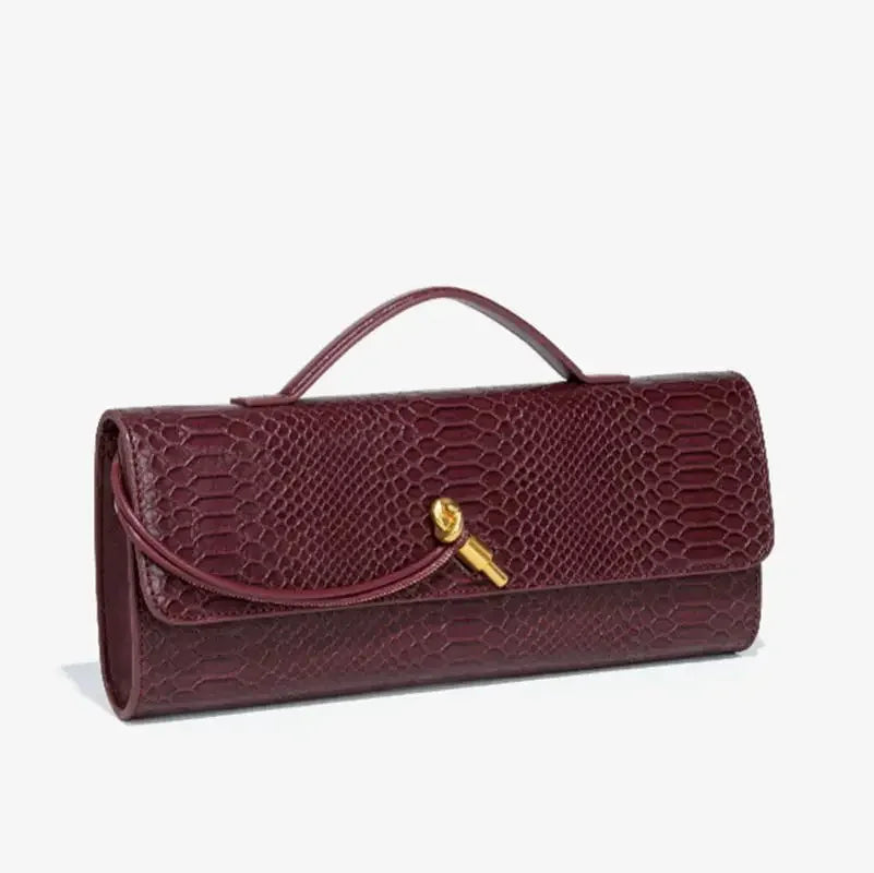 Crocodile Pattern Top Handle Evening Bag For Women Fashion