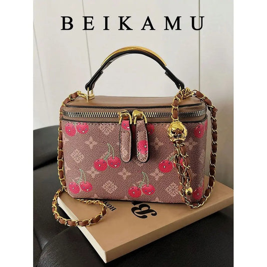 Small Design Box Type Handbag Lipstick Coin Purse Crossbody