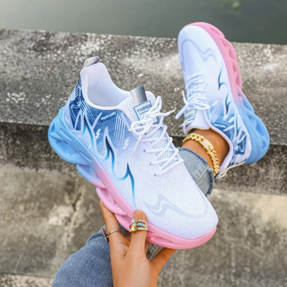 Women Casual Breathable Lightweight Sneakers Anti Slip Vulcanized Shoes