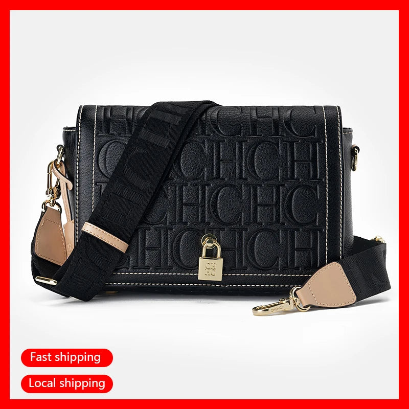 CHCHCN Luxury Women Shoulder Bag Solid Print Design