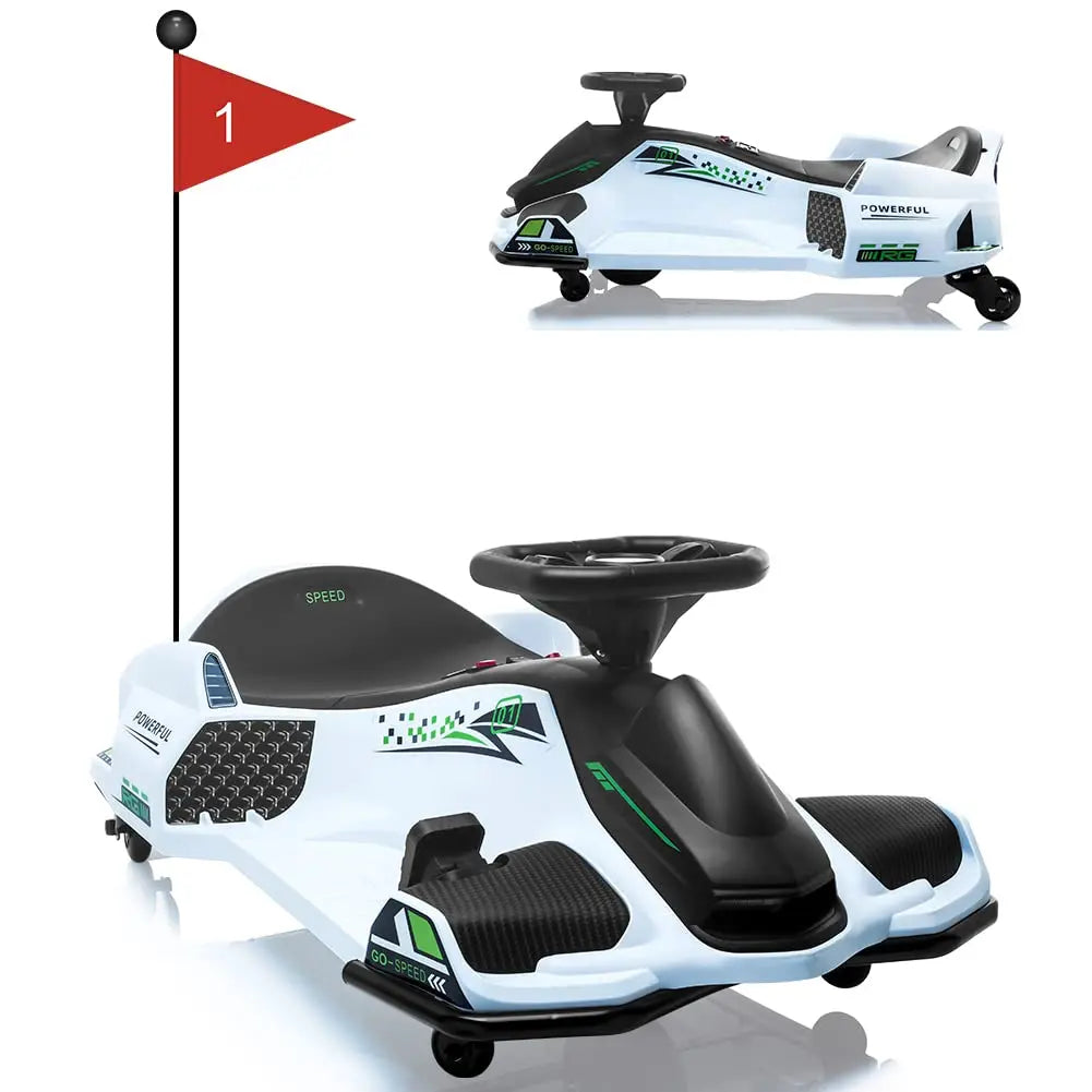 HiMiss Kids Electric Brushless Drift Go Kart Ride On