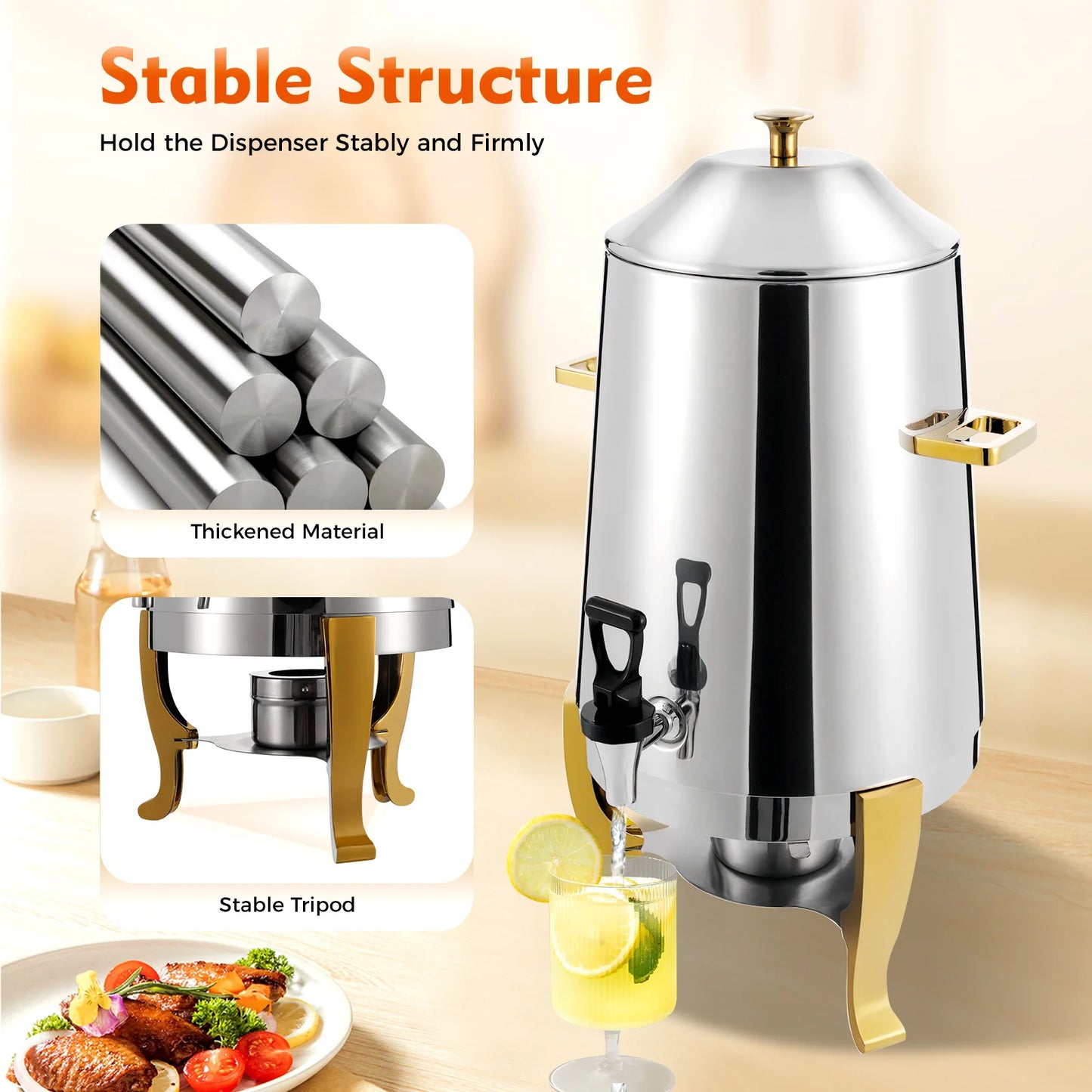 Hign-concerned Chemical Stainless Steel Beverage Dispenser