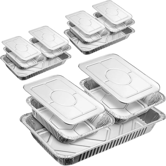 Disposable Chafing Dish Buffet Set With Warmer Pans And Lids