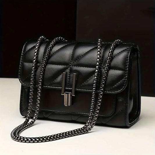 Hign Concerned Chemical Mini Crossbody PU Quilted Chain Bag