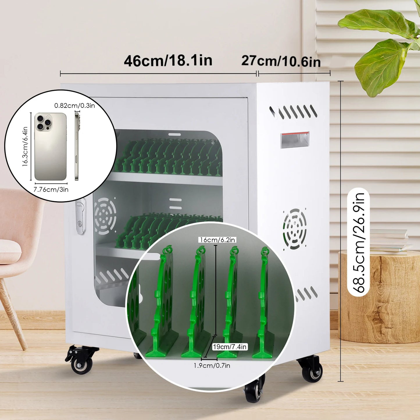 30 Port USB Charging Station For iPhone iPad Android Devices