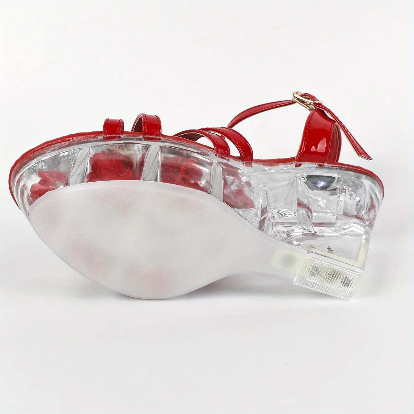 Mclubgirl Waterproof Crystal Wedge Heel Sandals For Women