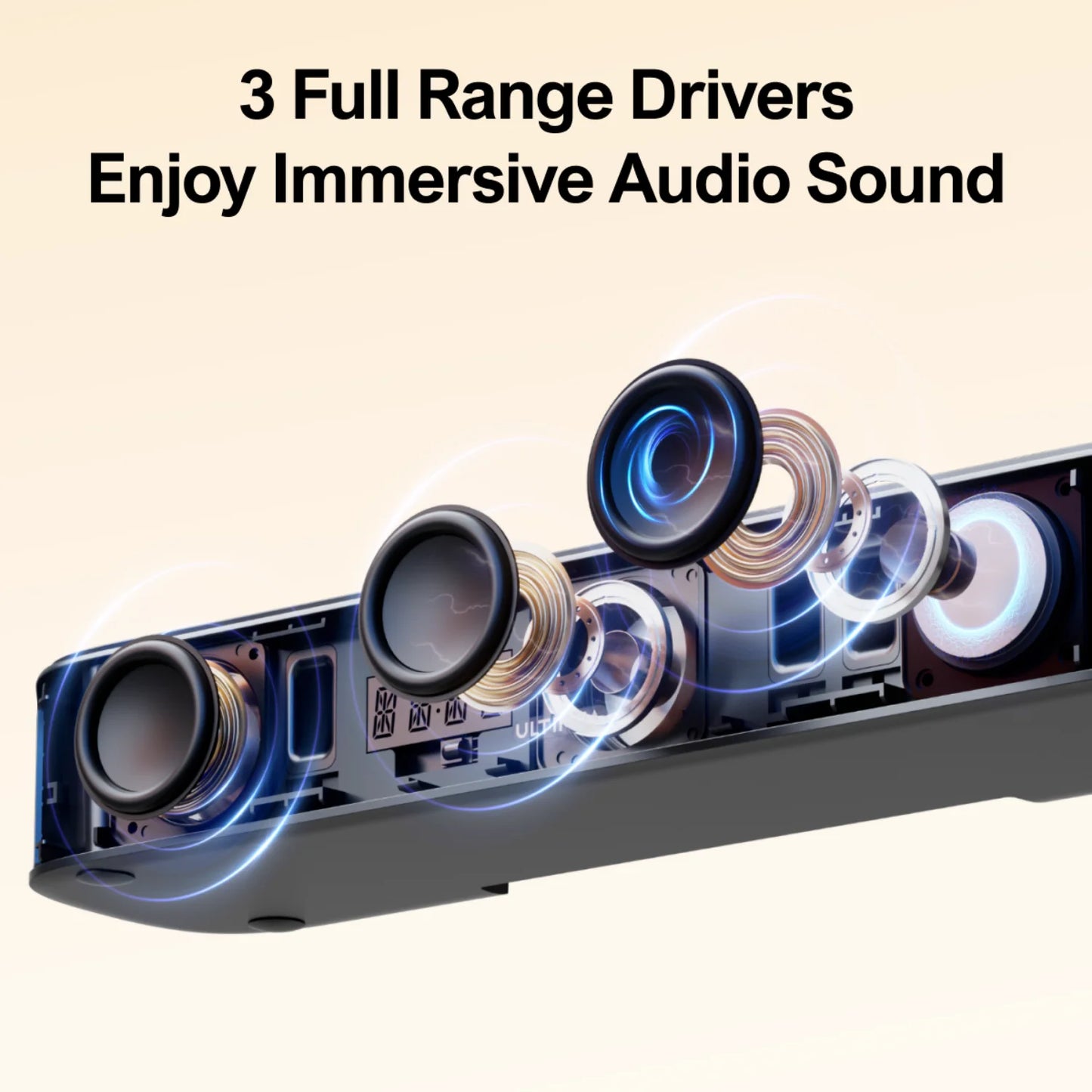 ULTIMEA 7.1 Channel Sound Bar System With App Controlled Virtual Surround Sound