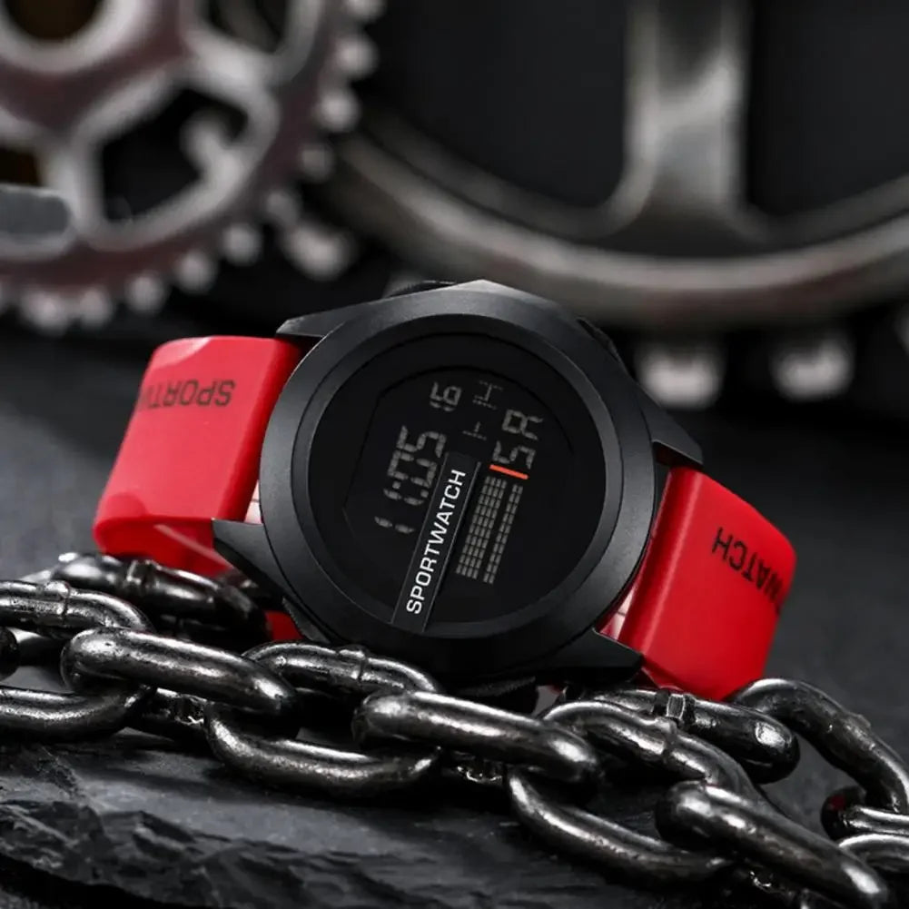 Digital LED Sports Watch For Men Waterproof Alarm Clock Fitness