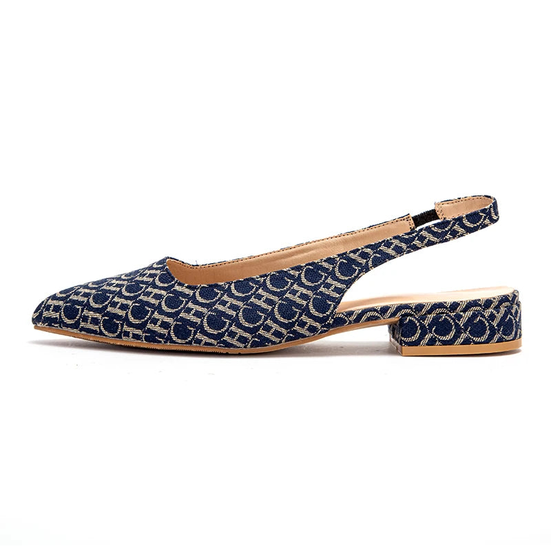 CHCH Womens Flat Bottom Low Heel Sandals Ankle Strap