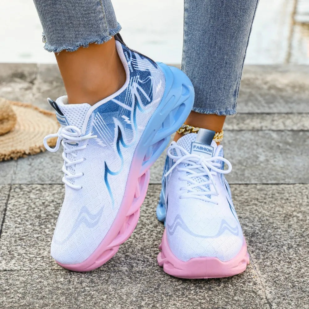 Women Casual Breathable Lightweight Sneakers Anti Slip Vulcanized Shoes