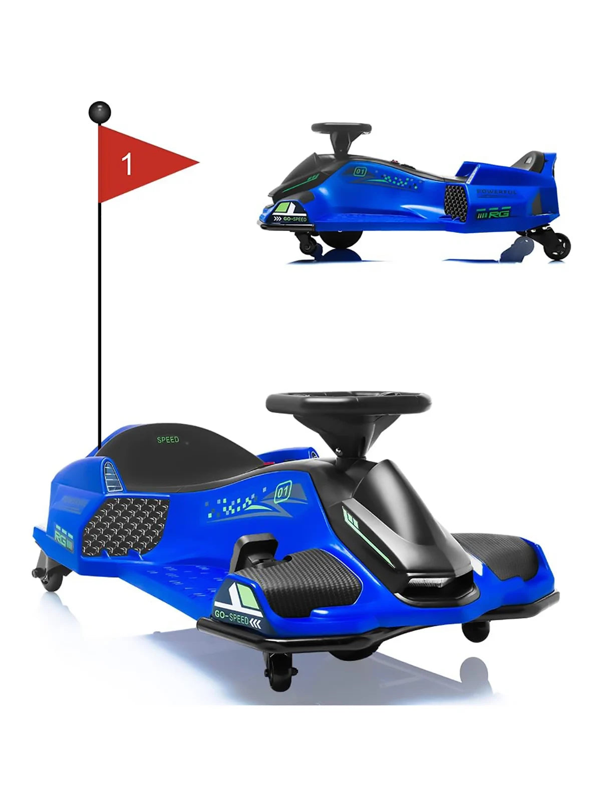 HiMiss Kids Electric Brushless Drift Go Kart Ride On
