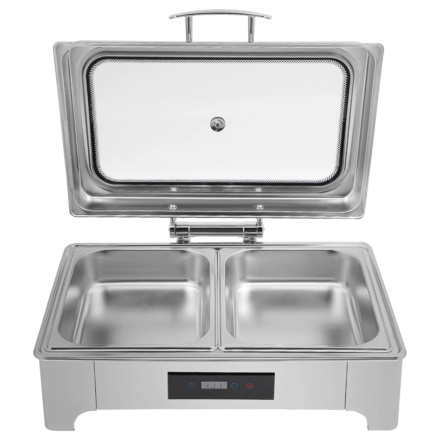 Electric Heating Chafing Dish Buffet Warmer Stainless Steel 9L Capacity
