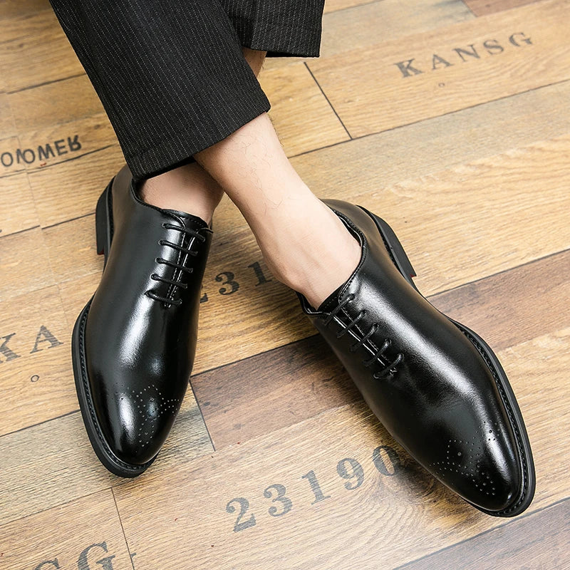 Pefect By Choice Men's Lace Up Brogue Formal Shoes Office Style