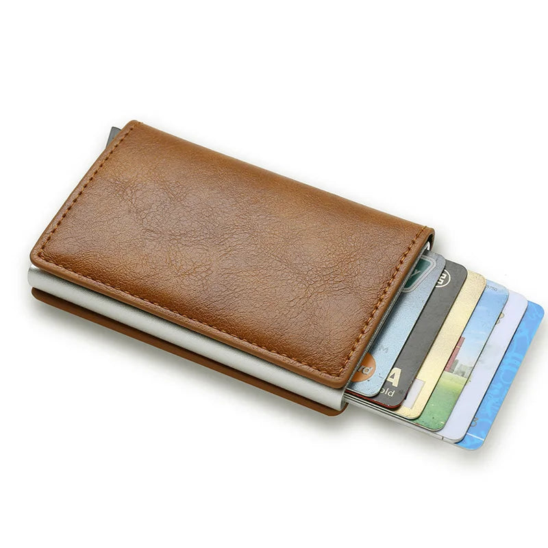 Anti Thief Rfid Credit Card Holder Smart Minimalist Wallet Men Women Slim Bank Cardholder Case Money Bag Cash Creditcard Purse