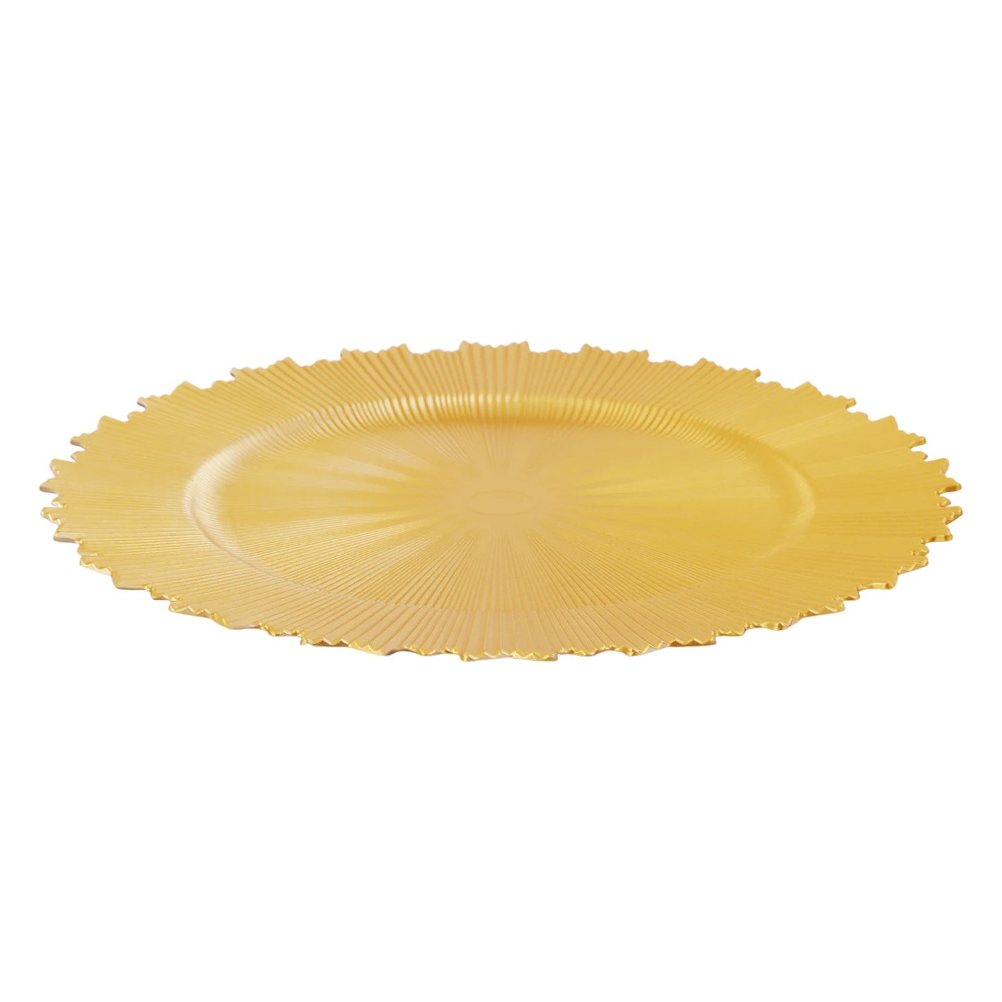 50pcs Gold Charger Plates Set, 33cm/13in Round Charger Plates, for Wedding Party Baby Shower , Restaurants Table Decor