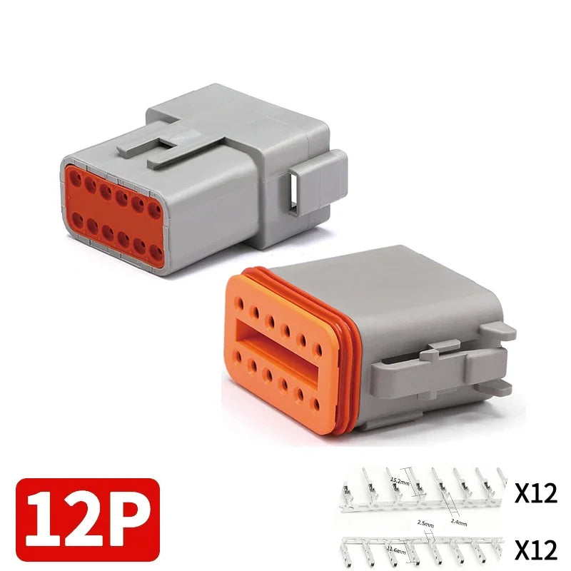 Deutsch DT Automotive Waterproof Connectors Male Female Plug