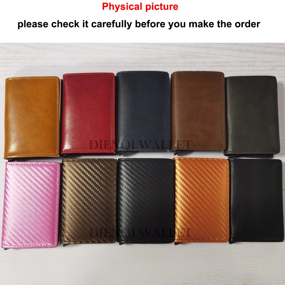 Anti Thief Rfid Credit Card Holder Smart Minimalist Wallet Men Women Slim Bank Cardholder Case Money Bag Cash Creditcard Purse