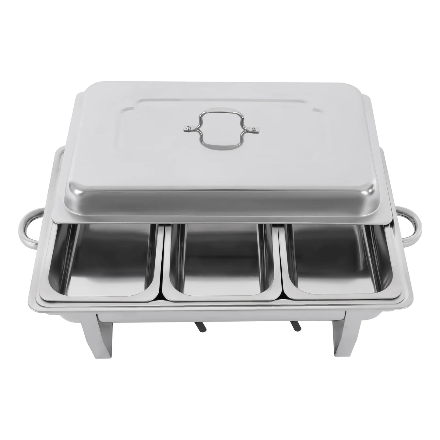 Hign-concerned 3 Compartment Stainless Steel Chafing Dish