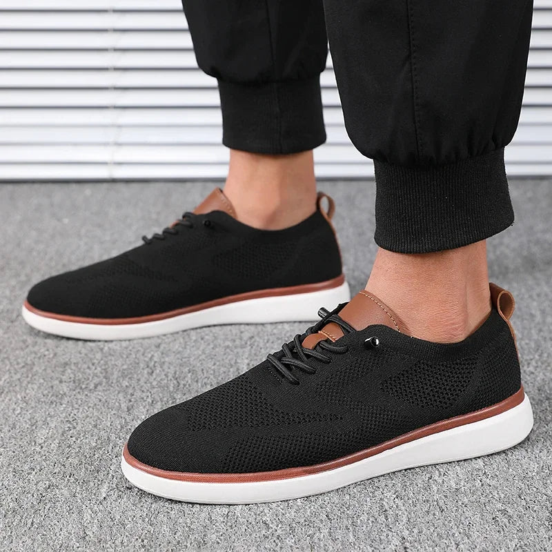 Big Running Mens Lightweight Knitted Shoes For Daily Walking Hiking