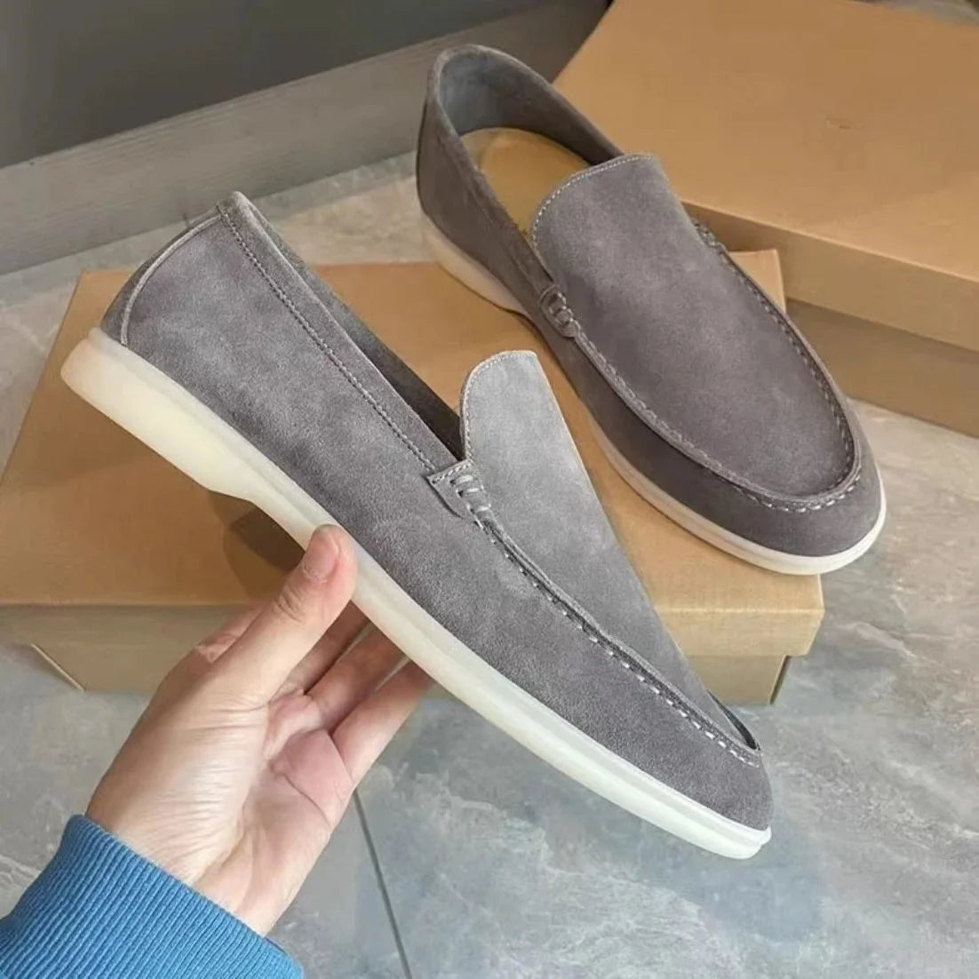 Luxury Loafers For Men And Women Casual Driving Shoes Comfort