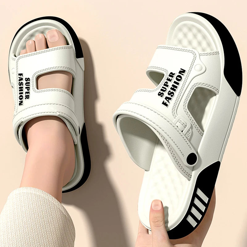 Men EVA Slippers Soft Sole Platform Slides Indoor Outdoor Sandals