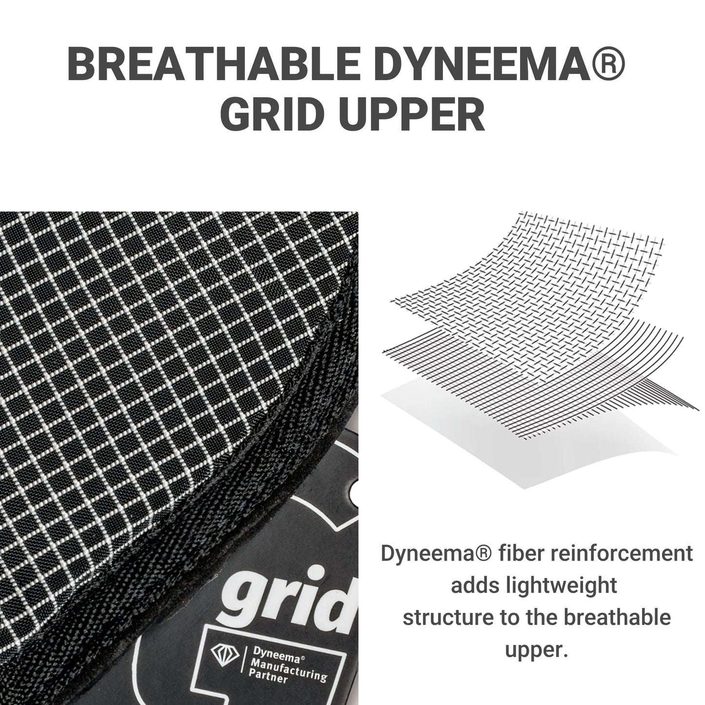 HODR GEAR Camp Shoes Ultralight Rollable Footwear Breathable Dyneema Grid