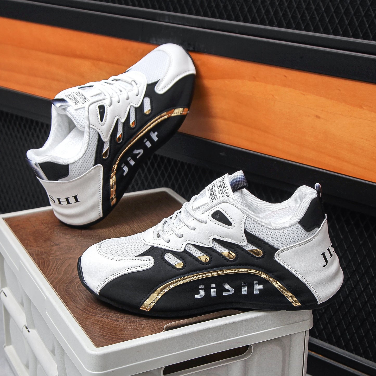 Men's Casual Anti Slip Lace Up Shoes For Sports Comfort