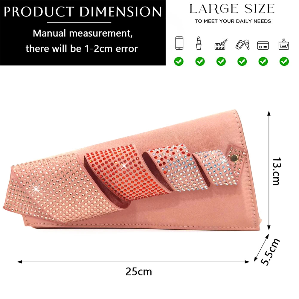 Venus Chan Rhinestone INS Style High Heels And Bag Set For Women