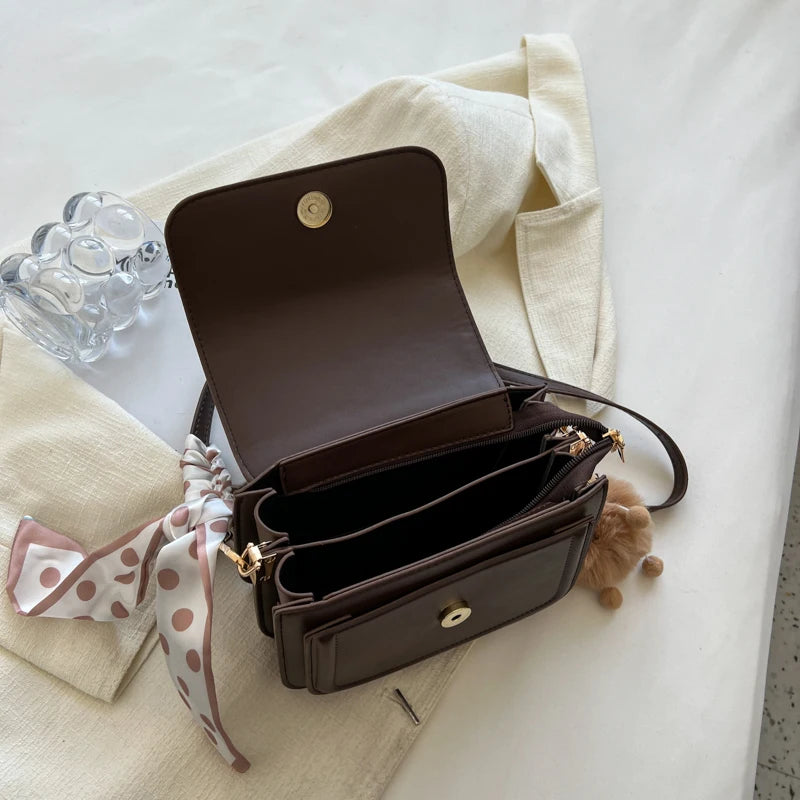 Leather Shoulder Bag Purse for Women Crossbody Small Satchel