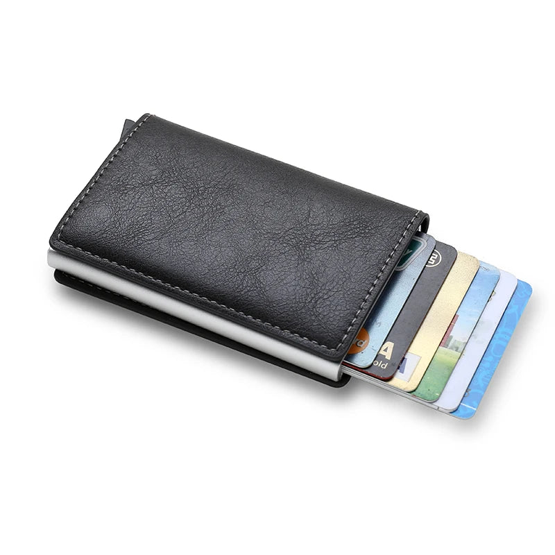 Anti Thief Rfid Credit Card Holder Smart Minimalist Wallet Men Women Slim Bank Cardholder Case Money Bag Cash Creditcard Purse