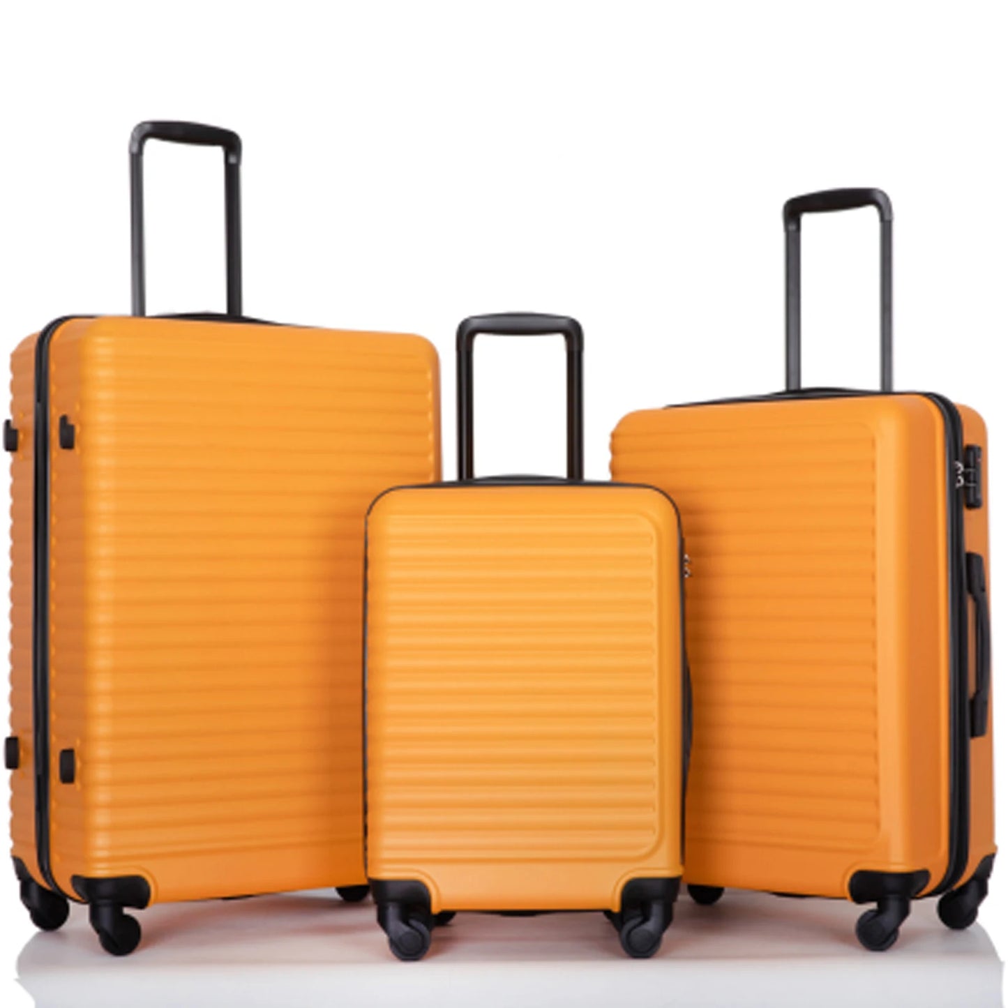 Travelhouse 3 Piece Hardside Luggage Set Spinner Wheels