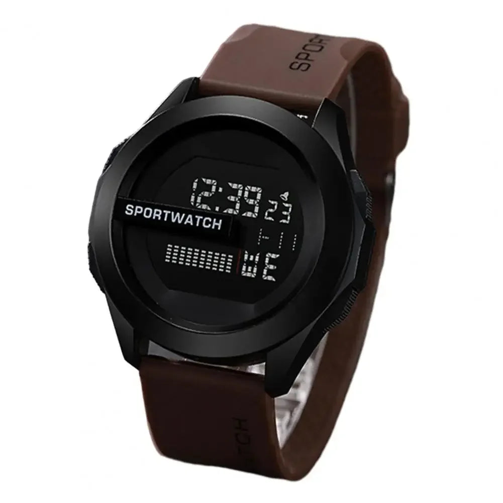 Digital LED Sports Watch For Men Waterproof Alarm Clock Fitness