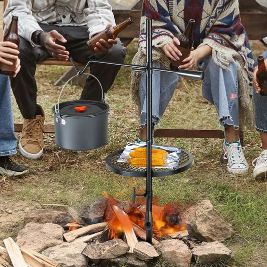 XMSJ Swivel Campfire Grill for Open Fire Pits
