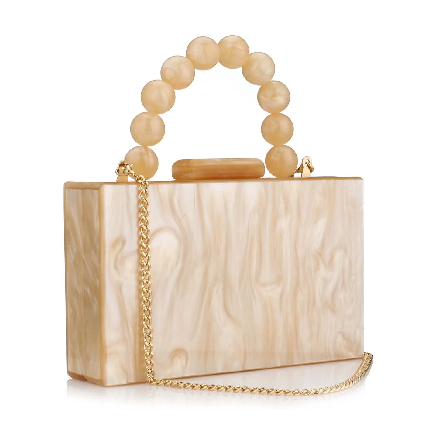 Guangdong Acrylic Clutch Bag Beaded Pearl Chain Purse