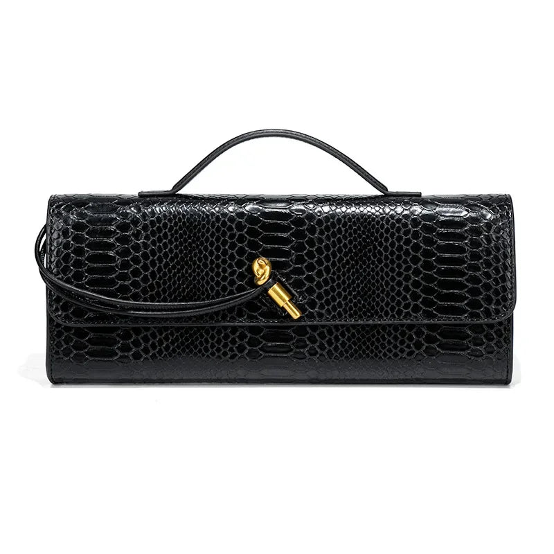 Crocodile Pattern Top Handle Evening Bag For Women Fashion