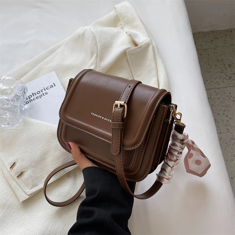 Leather Shoulder Bag Purse for Women Crossbody Small Satchel