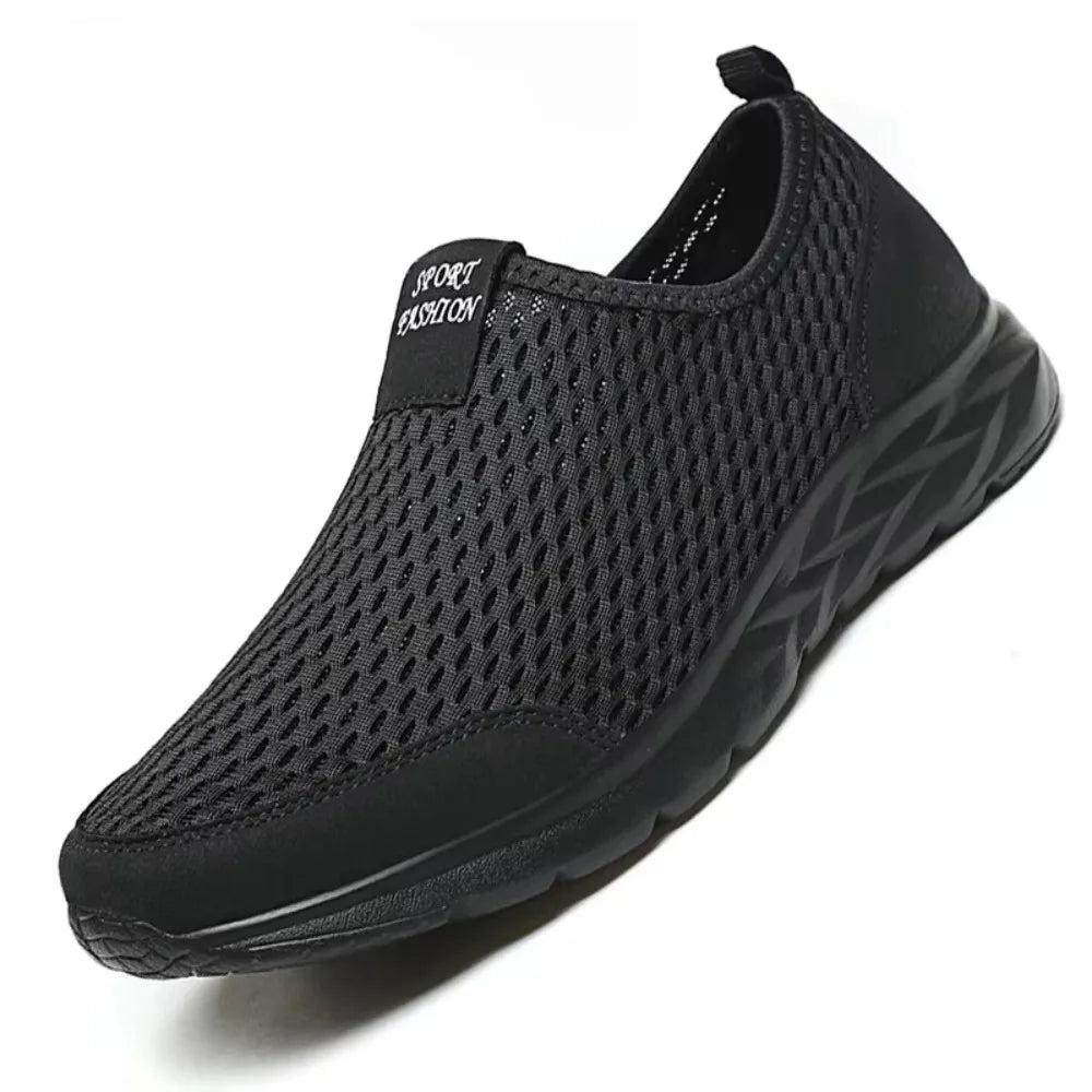 WIENJEE Mens Loafers Slip On Breathable Summer Walking Shoes