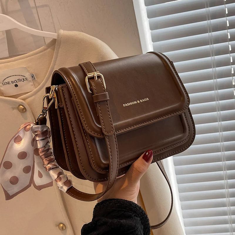 Leather Shoulder Bag Purse for Women Crossbody Small Satchel