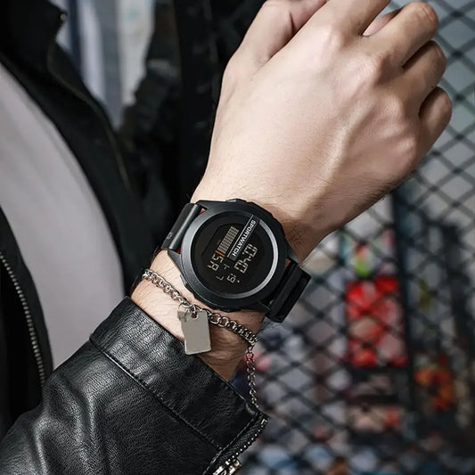 Digital LED Sports Watch For Men Waterproof Alarm Clock Fitness