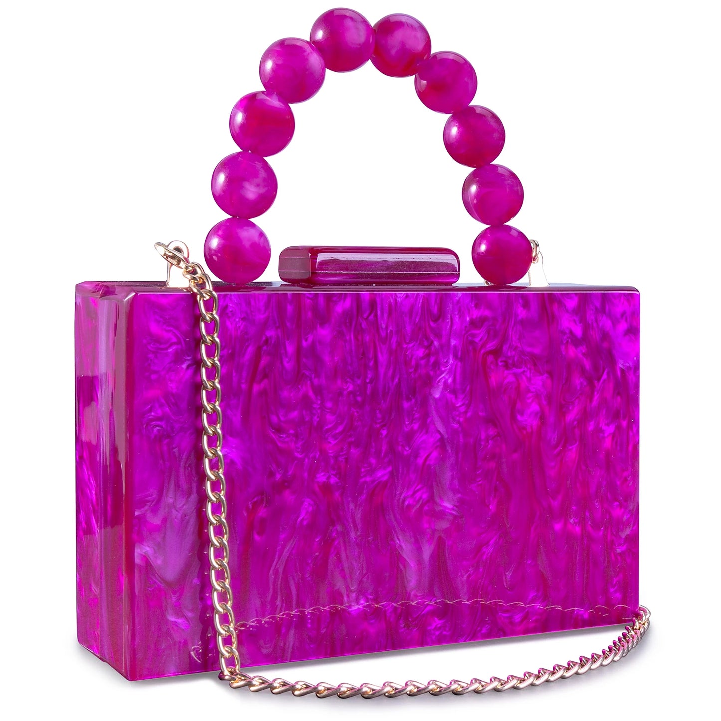 Guangdong Acrylic Clutch Bag Beaded Pearl Chain Purse