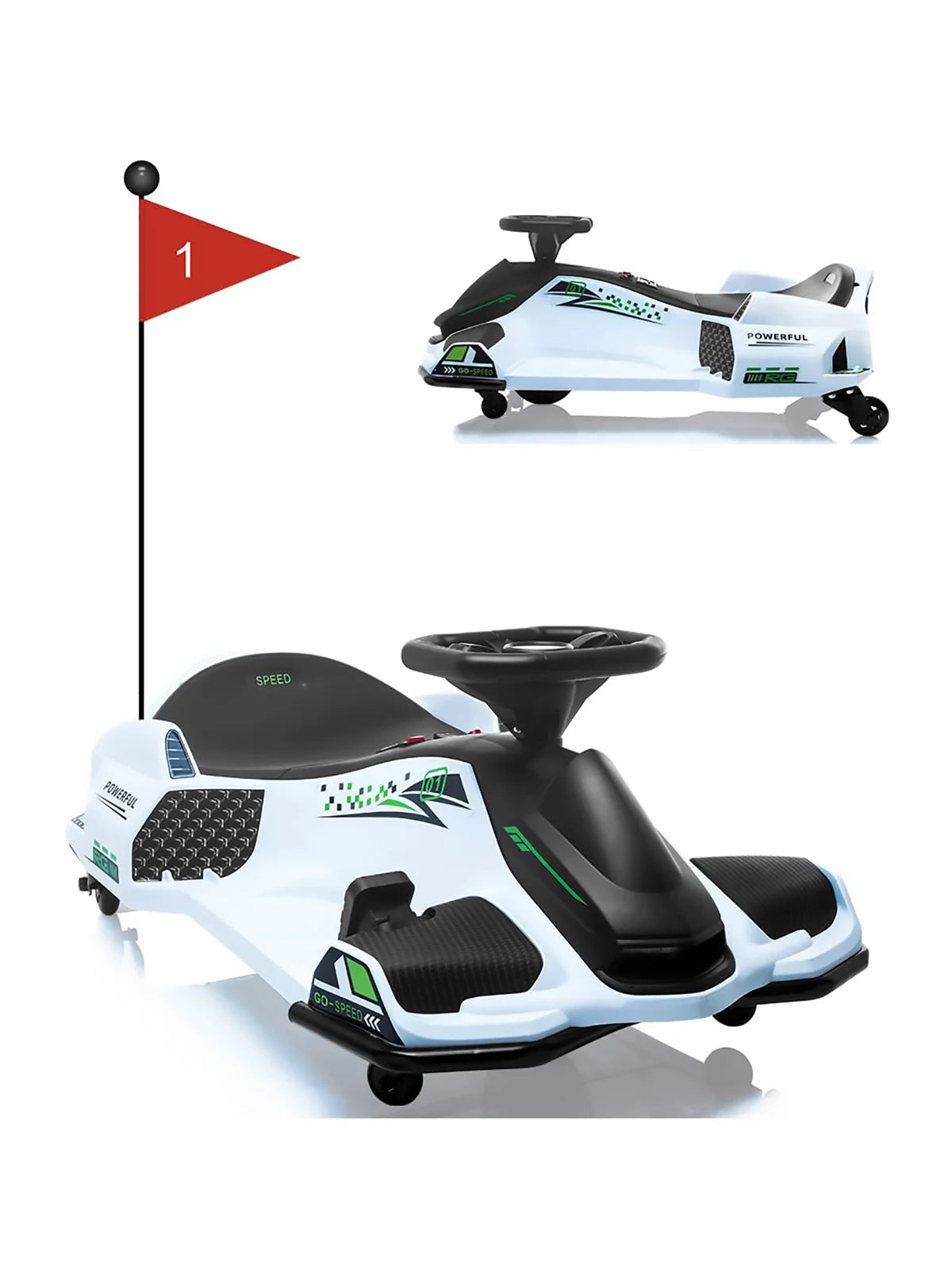 HiMiss Kids Electric Brushless Drift Go Kart Ride On
