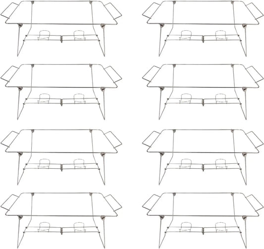 8 Pcs Collapsible Buffet Wire Rack Chafing Stand For Catering