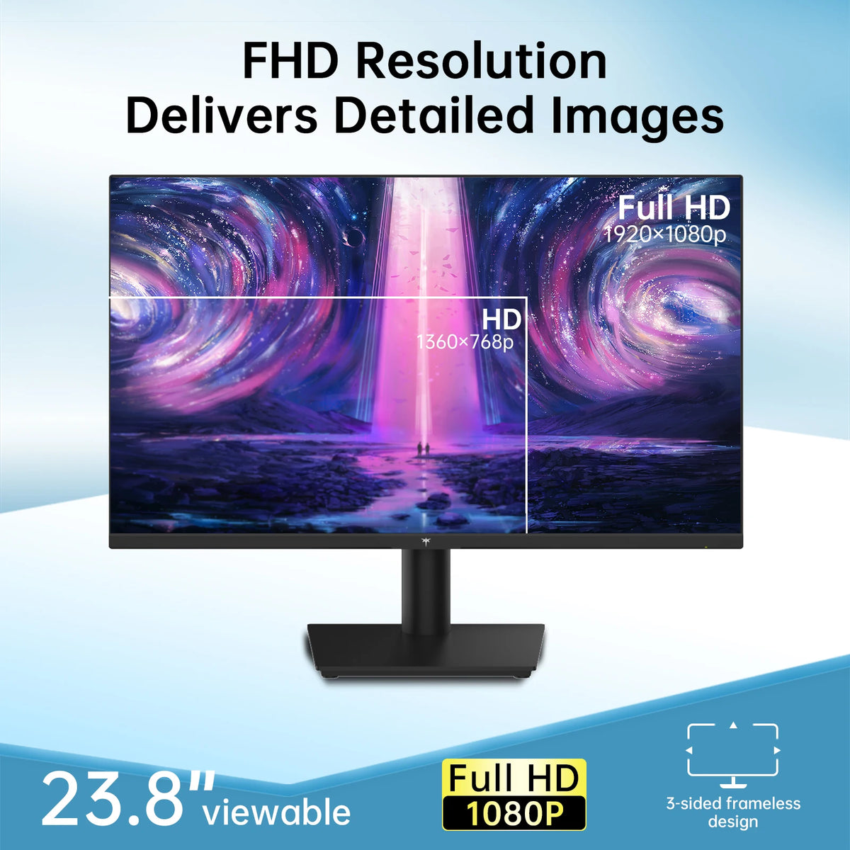 KTC 1080P Gaming Monitor With 100Hz FreeSync And HDMI