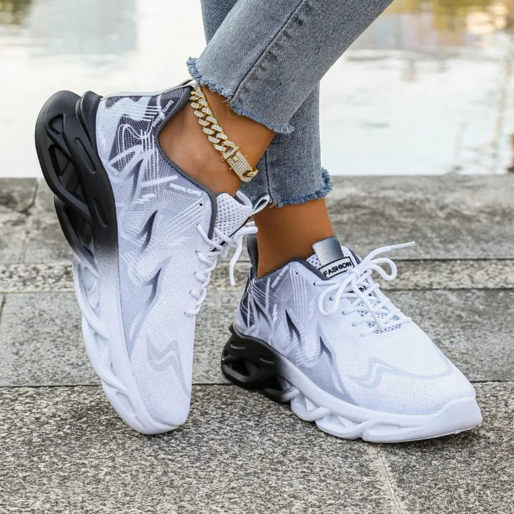 Women Casual Breathable Lightweight Sneakers Anti Slip Vulcanized Shoes