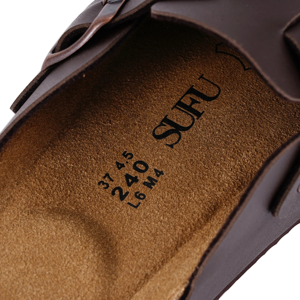 Sufu Womens Sandals EVA Leather Clogs Retro Garden Slides