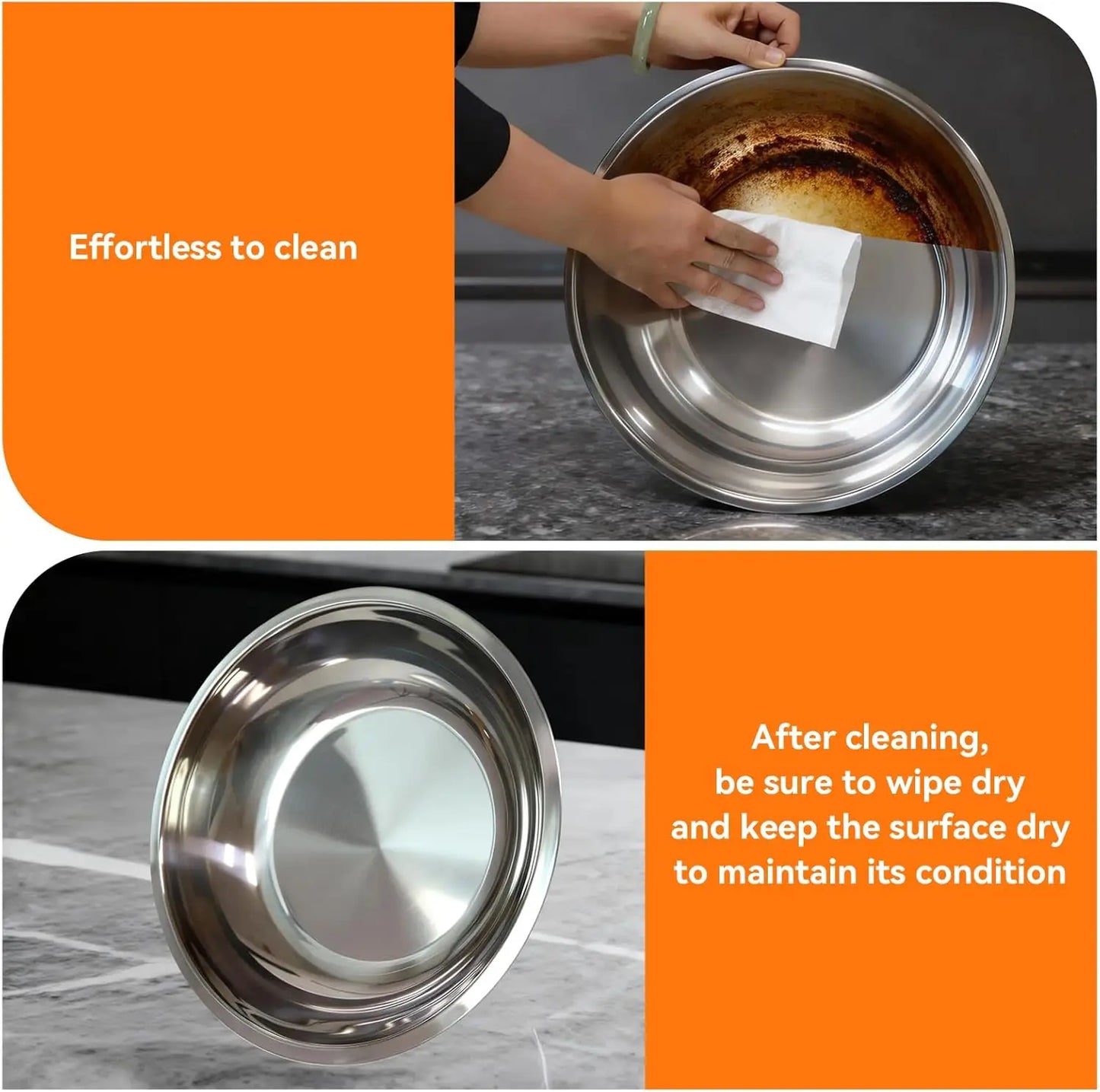 Chafing Dish Buffet Set Four Pack Stainless Steel Round Warmers
