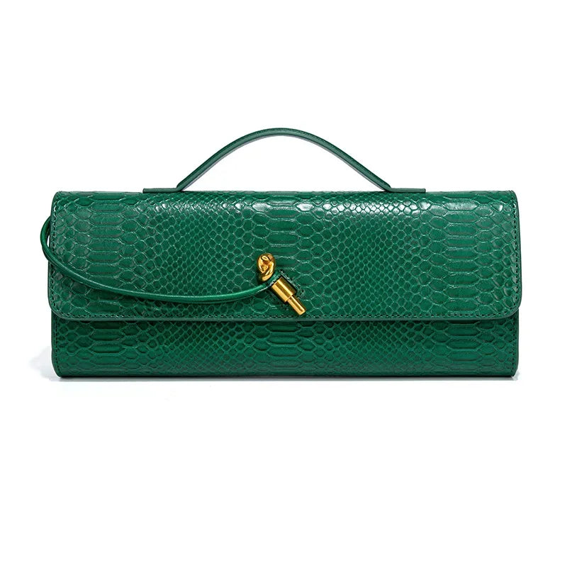 Crocodile Pattern Top Handle Evening Bag For Women Fashion