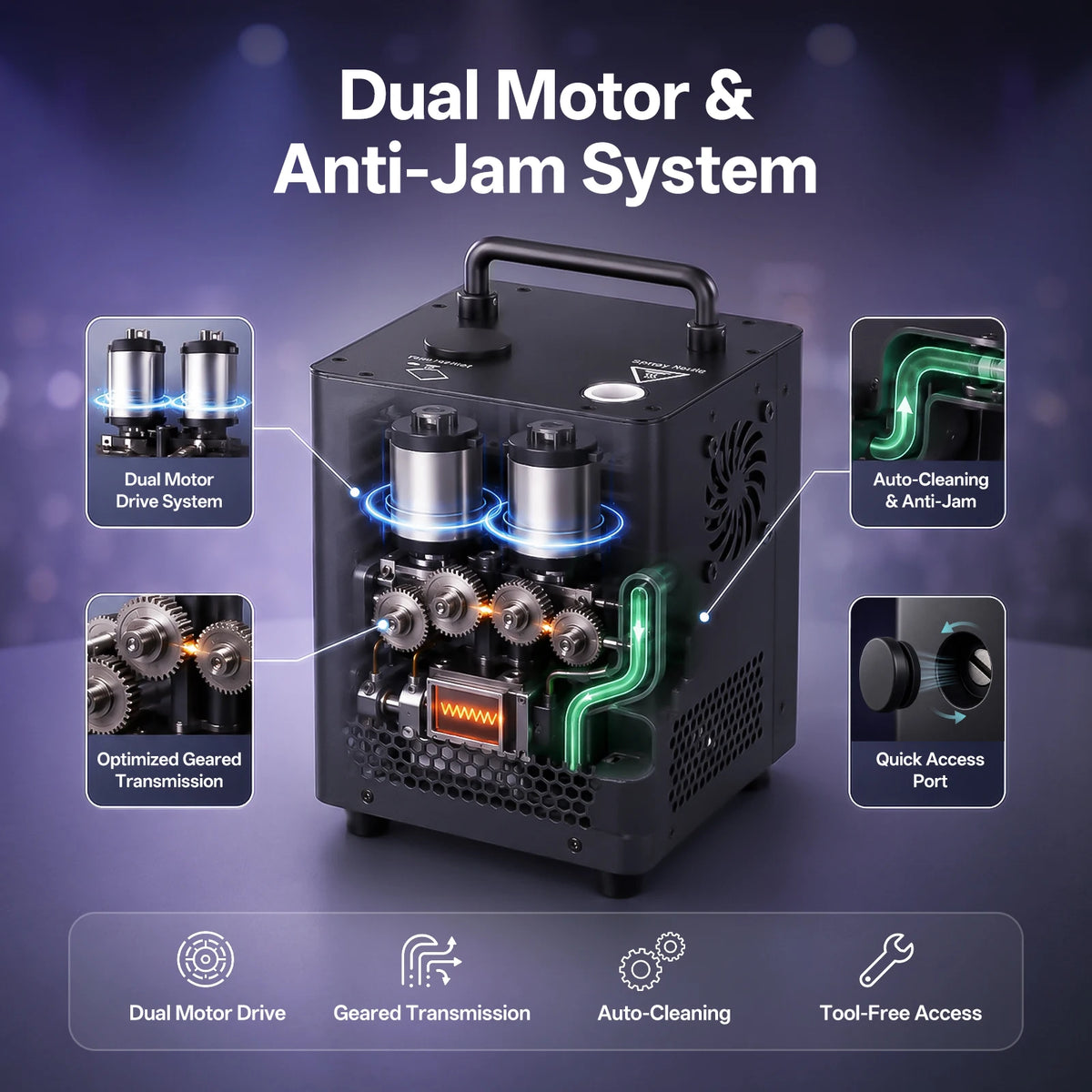 U'King Mini Electronic Spark Machine 500W Adjustable Stage Effects Device