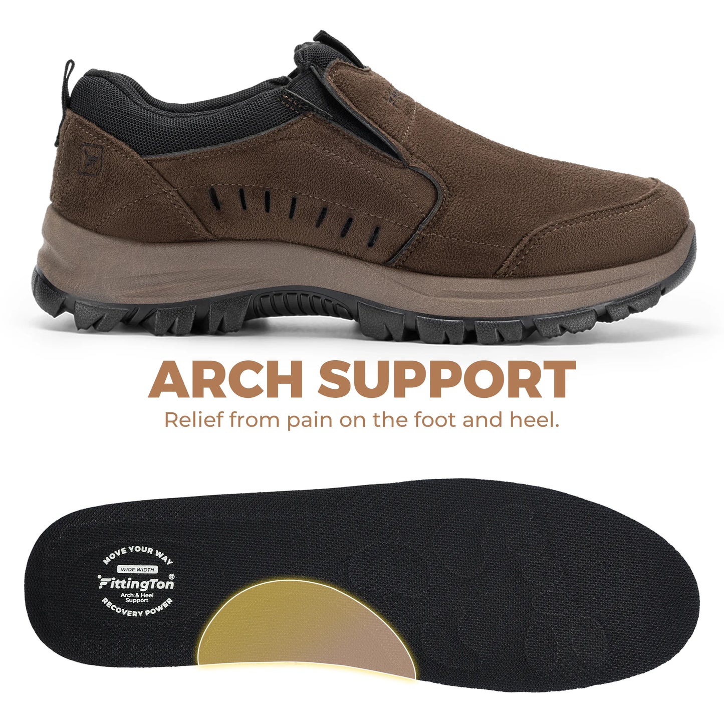 Mens Slip On Loafers For Business Casual With Arch Support All Day Comfort